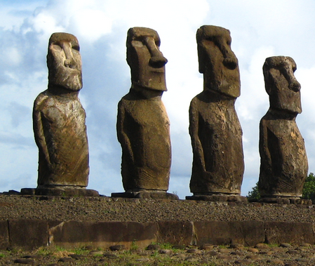 Easter on Easter Island Statues