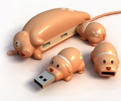 Animal buddy USB hubs