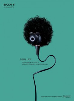 Sony earphone ads