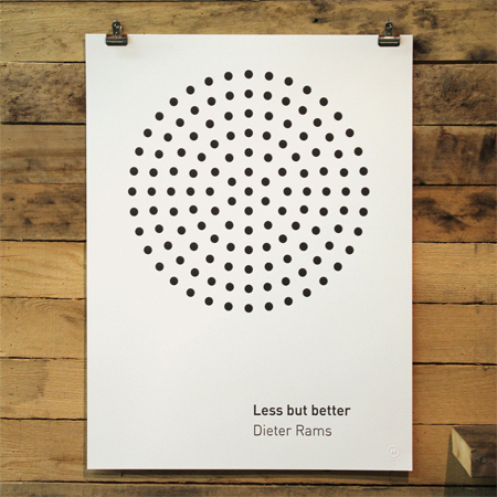 Poster Dieter Rams: less but better