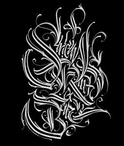 Calligraphic compositions by Pokras Lampas