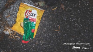 Powerful campaign about littering