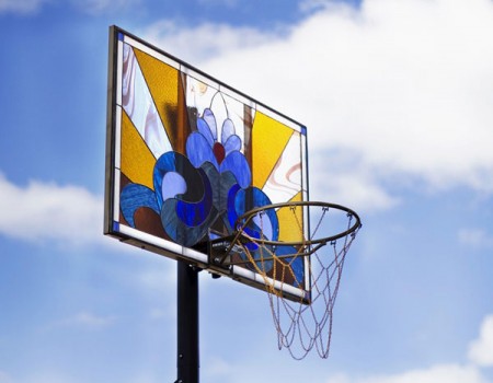 The most beautiful basketball boards are made of stained glass