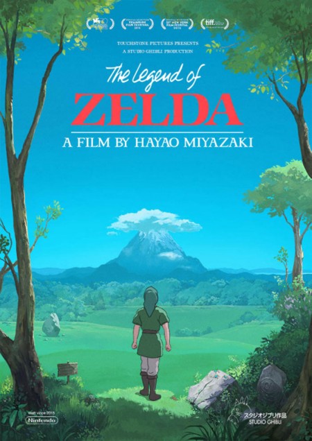 Posters of Legend of Zelda in Studio Ghibli's style