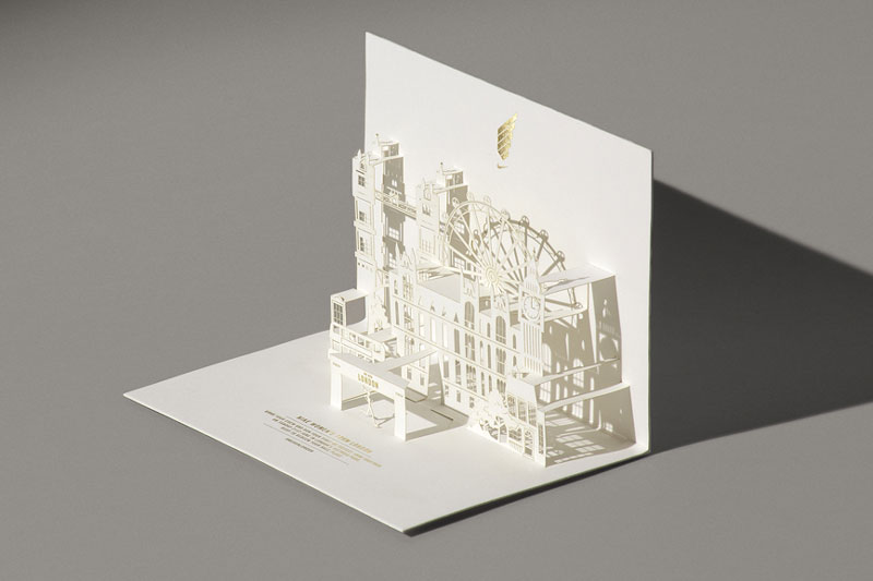 Designer Origami Cards : louis vuitton invitations