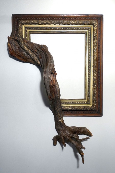 Darryl Cox thinks outside the box with branches coming out of his frames
