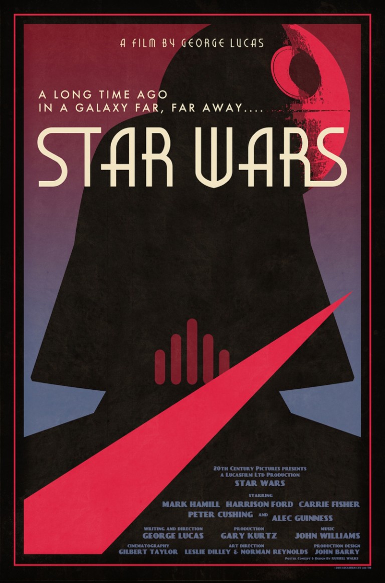 Russell Walks creates alternative poster art with Star Wars iconography