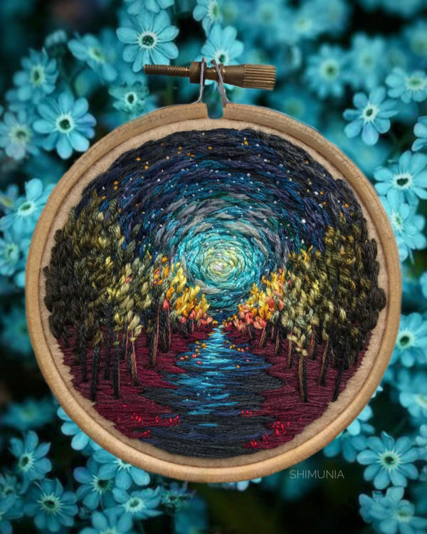 Vera Shimunia Embroiders Stunning Landscapes by Hand