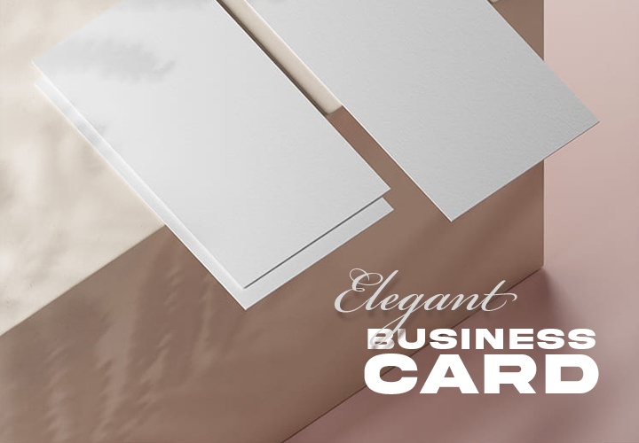 Luxury Business Card Design with Golden Lines – GraphicsFamily